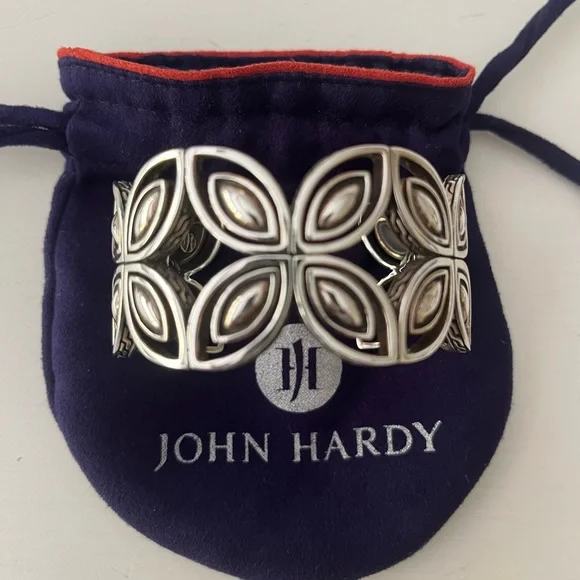 John Hardy Sterling Silver Retired Kawung Cuff Bracelet